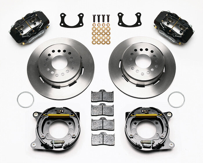 Ford 9" Wilwood Forged Dynalite 4 Piston Rear Parking Brake Kits