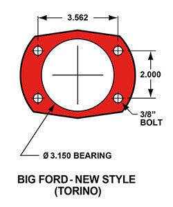 Ford 9" Wilwood Forged Dynalite 4 Piston Rear Parking Brake Kits